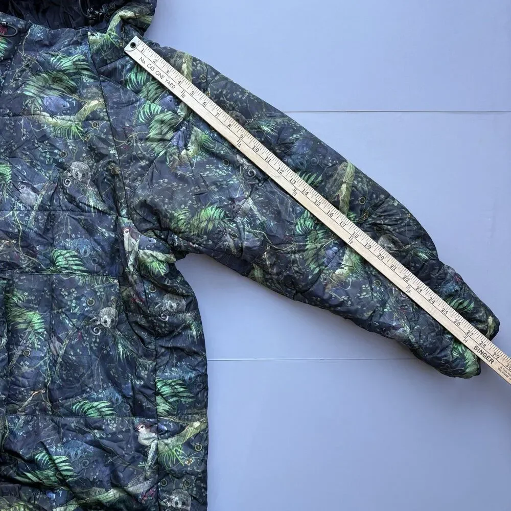 Selk Bag Recycled Wearable Sleeping Bag Rainforest Print Adult Small Camping